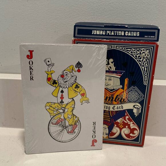 Jumbo Pack Seal Playing Cards 5"x7" Set of 52 NEW - Picture 1 of 7
